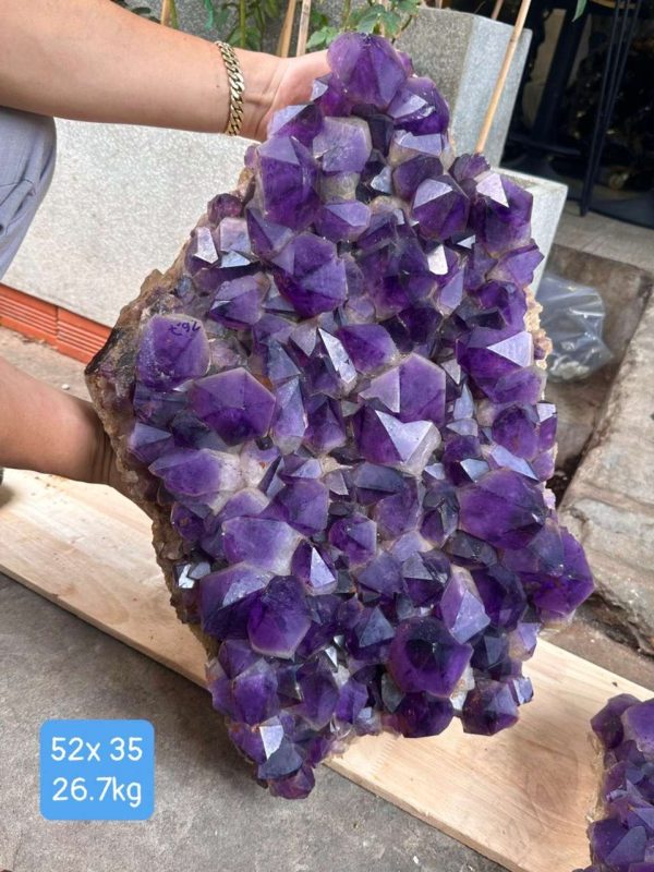 VỈ MẦM THẠCH ANH TÍM, KT: 52x35CM – KL: 26,7KG | CADA DECOR