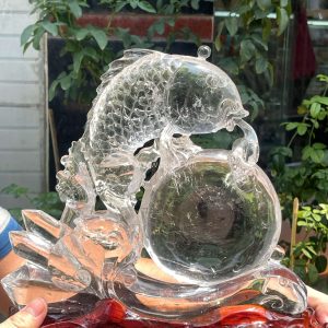 Tượng Cá Thạch Anh Trắng | CADA DECOR