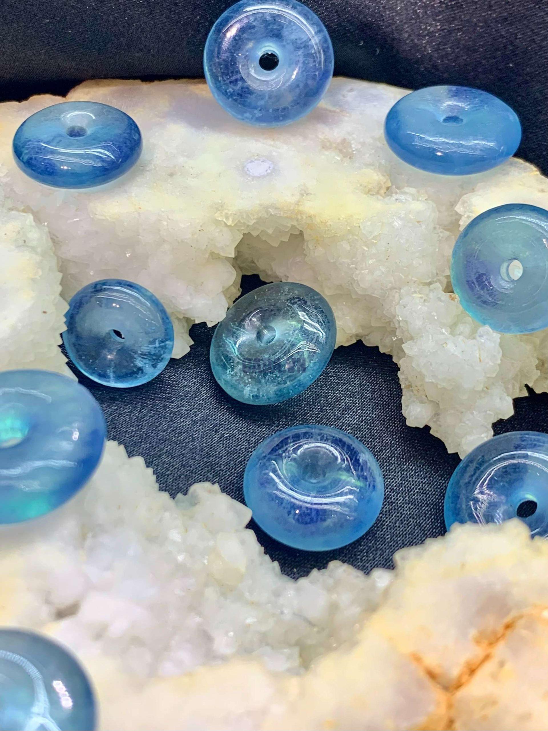 Mặt dây chuyền Đồng điếu Aquamarine | CADA DECOR