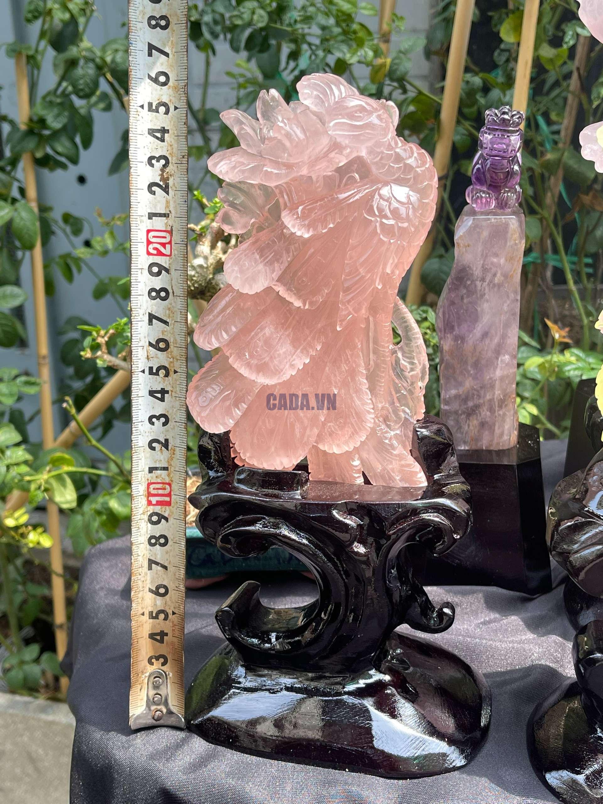 Rồng Thạch Anh Vàng / Thạch Anh Hồng | CADA DECOR