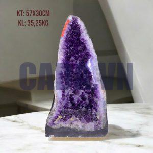 Hốc thạch anh tím đậm KT 57x30 KL 35,25kg