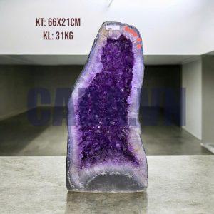 Hốc thạch anh tím đậm KT 56x28cm KL 32,19kg