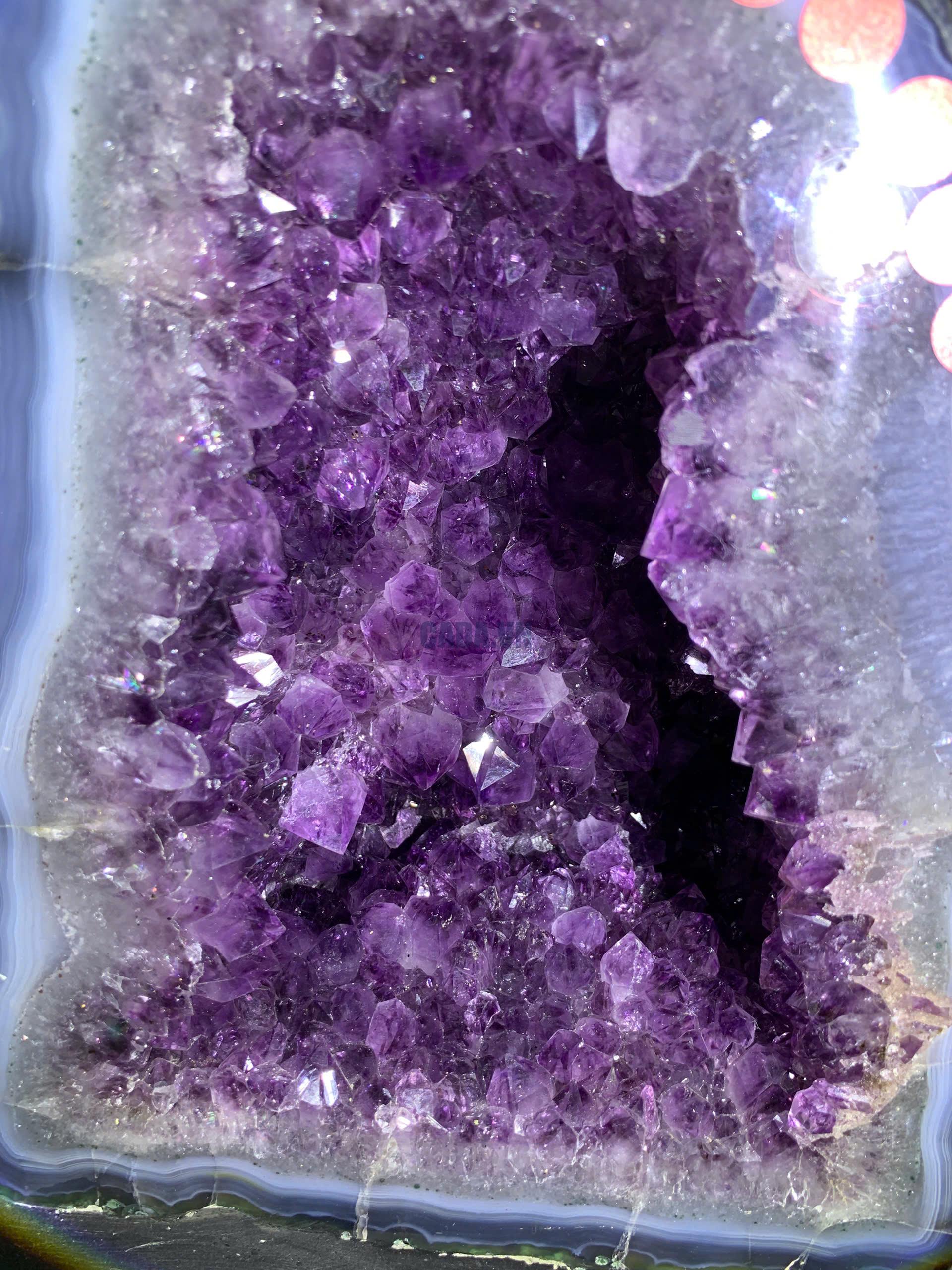 Hốc thạch anh tím tự nhiên - KT: 31x21cm - KL: 15.2kg