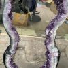 Slice Amethyst – Lát cắt hốc thạch anh tím – KL: 14,3 kg – KT cả bộ: 89×33 cm