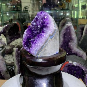 Hốc Thạch Anh Tím - Amethyst - KT: 22x8cm - KL: 975g