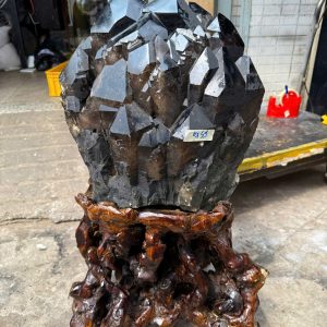 THẠCH ANH KHÓI BIẾN THỂ THÁP - SMOKY QUARTZ KT: 82x40CM, KL: 65KG