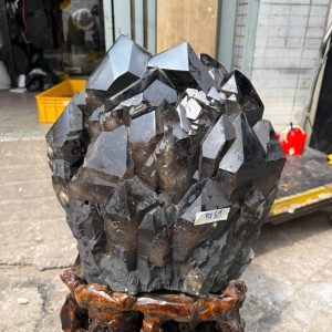 THẠCH ANH KHÓI BIẾN THỂ THÁP - SMOKY QUARTZ KT: 82x40CM, KL: 65KG
