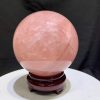 Bi Cầu Thạch Anh Hồng - Rose Quartz ĐK: 11.8cm, KL: 2.215kg