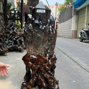THẠCH ANH KHÓI BIẾN THỂ THÁP - SMOKY QUARTZ KT: 73x27CM, KL: 34,5KG