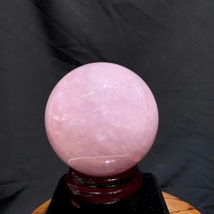 Bi Cầu Thạch Anh Hồng - Rose Quartz ĐK: 10.8cm, KL: 1.74kg