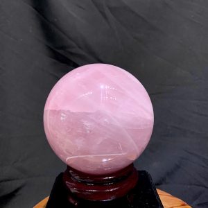 Bi Cầu Thạch Anh Hồng - Rose Quartz ĐK: 10.8cm, KL: 1.74kg