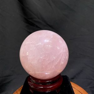 Bi Cầu Thạch Anh Hồng - Rose Quartz ĐK: 10.19cm, KL: 1.435kg