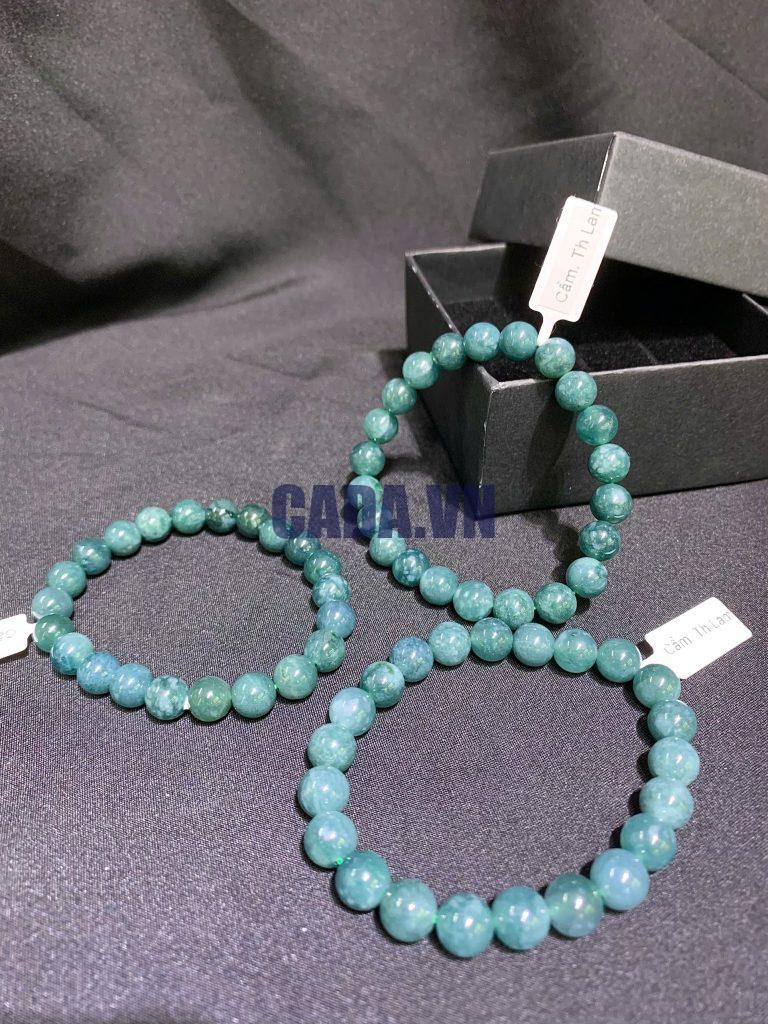 Vòng tay đá Cẩm Thạch Ngọc Lam size 8mm | CADA DECOR