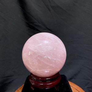 Bi Cầu Thạch Anh Hồng - Rose Quartz ĐK: 10.19cm, KL: 1.435kg