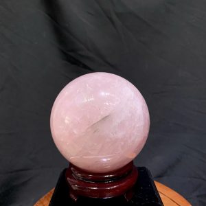 Bi Cầu Thạch Anh Hồng - Rose Quartz ĐK: 10.19cm, KL: 1.435kg