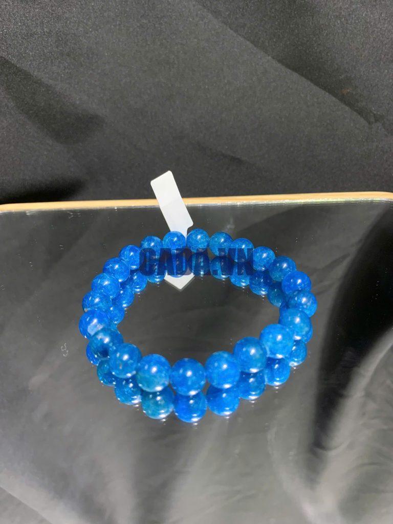 Vòng tay đá Blue Apatite size 6-10mm | CADA DECOR