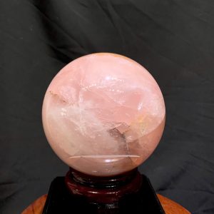 Bi Cầu Thạch Anh Hồng - Rose Quartz ĐK: 11.8cm, KL: 2.245kg