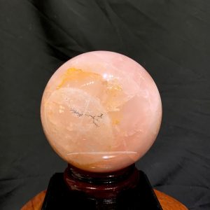 Bi Cầu Thạch Anh Hồng - Rose Quartz ĐK: 11.8cm, KL: 2.245kg