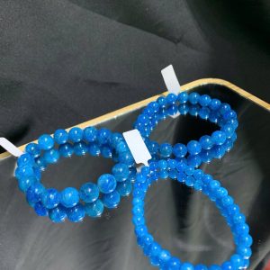 Vòng tay đá Blue Apatite size 6-10mm | CADA DECOR
