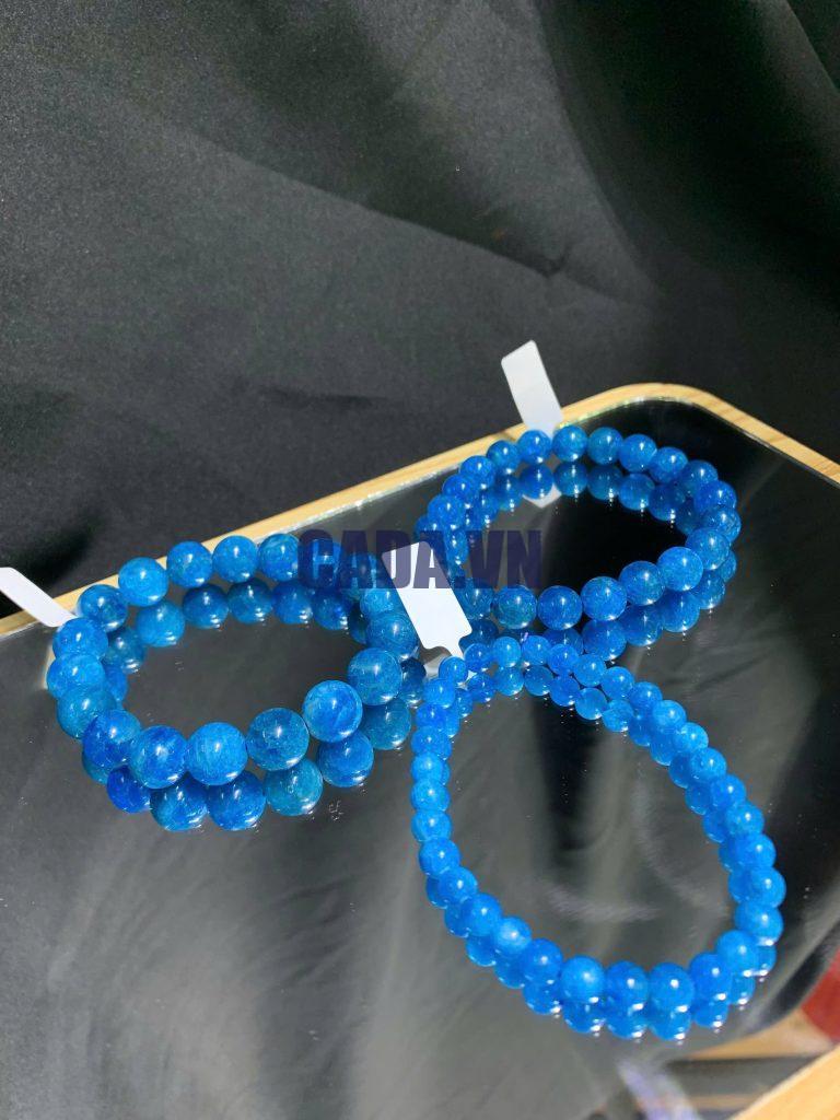 Vòng tay đá Blue Apatite size 6-10mm | CADA DECOR