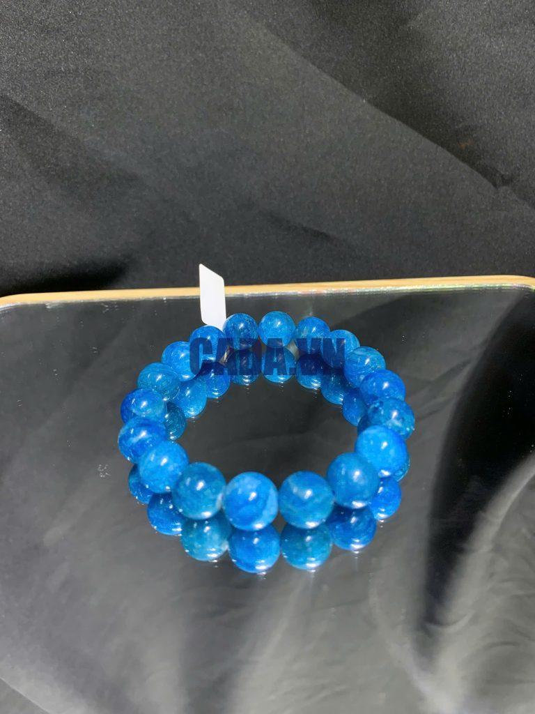 Vòng tay đá Blue Apatite size 6-10mm | CADA DECOR