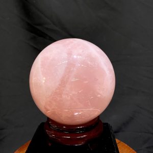 Bi Cầu Thạch Anh Hồng - Rose Quartz ĐK: 10.67cm, KL: 1.67kg