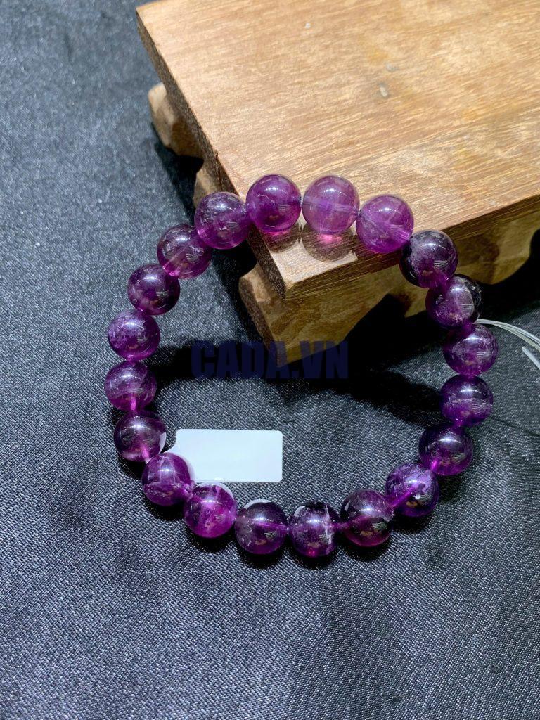 Vòng tay Purple Flourite size 8-10mm | CADA DECOR