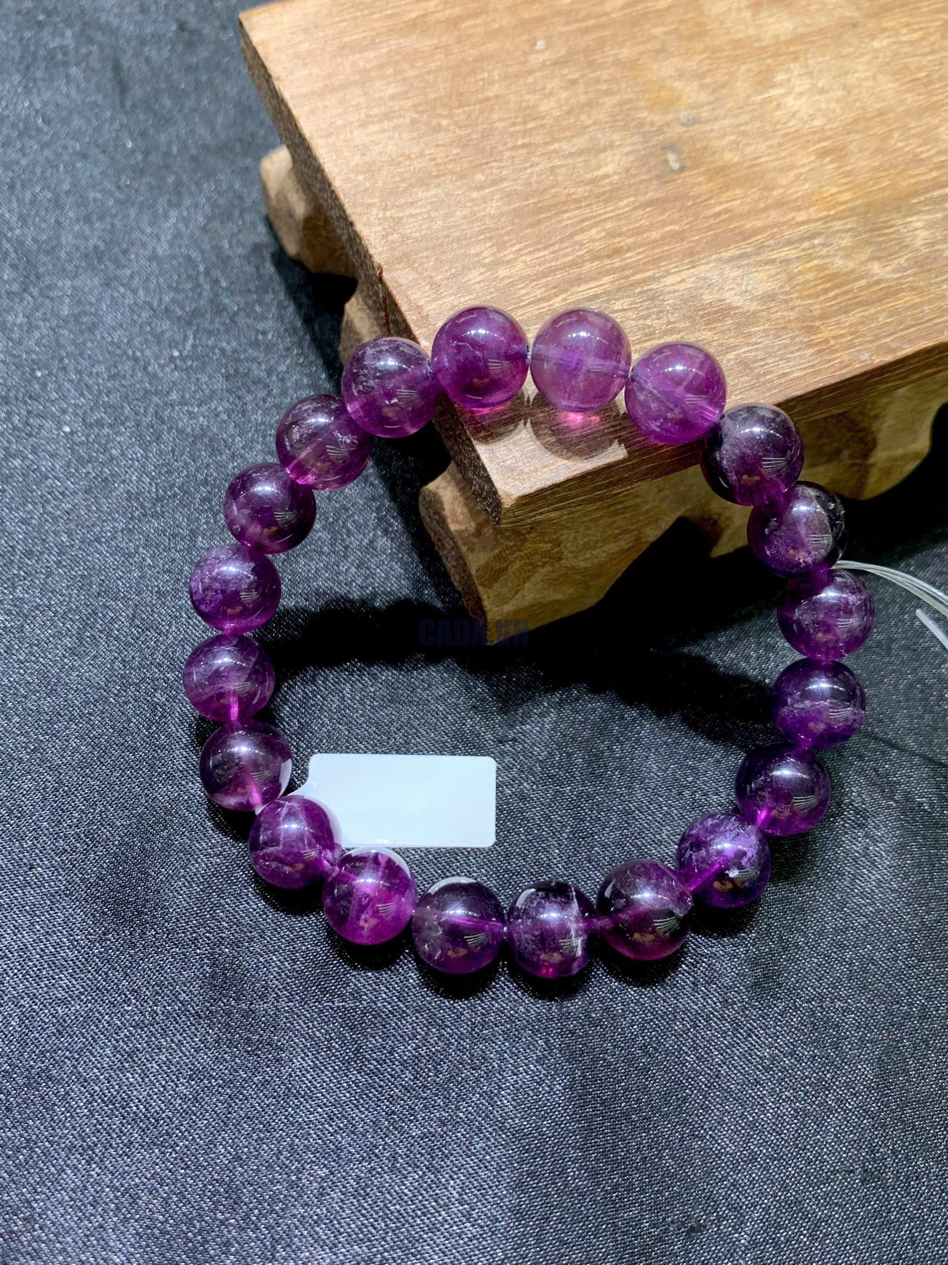 Vòng tay Purple Flourite size 8-10mm | CADA DECOR