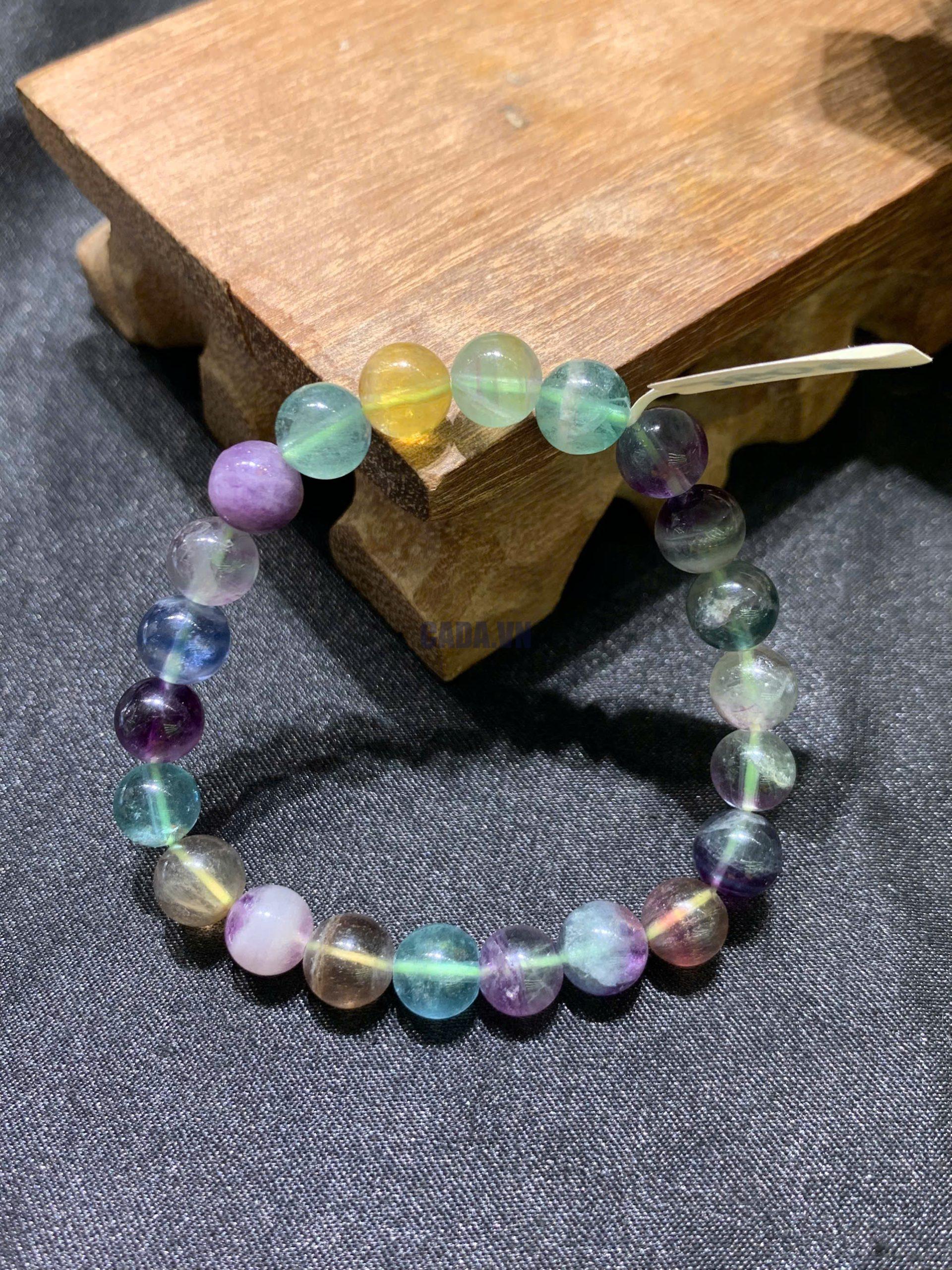 Vòng tay Rainbow Flourite size 6-10mm | CADA DECOR