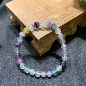 Vòng tay Rainbow Flourite size 6-10mm | CADA DECOR