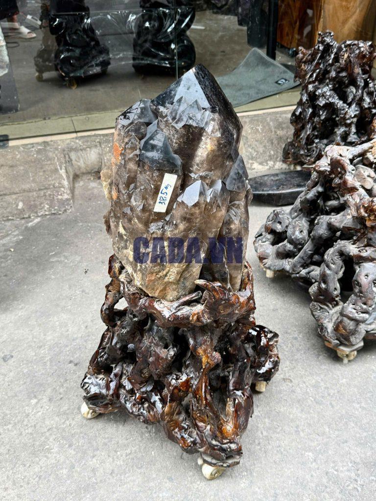 THẠCH ANH KHÓI BIẾN THỂ THÁP - SMOKY QUARTZ KT: 81x31CM, KL: 38.5KG