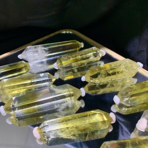 Trụ 2 đầu Thạch Anh Vàng - Citrine Double Point, size 4.5-6cm | CADA DECOR
