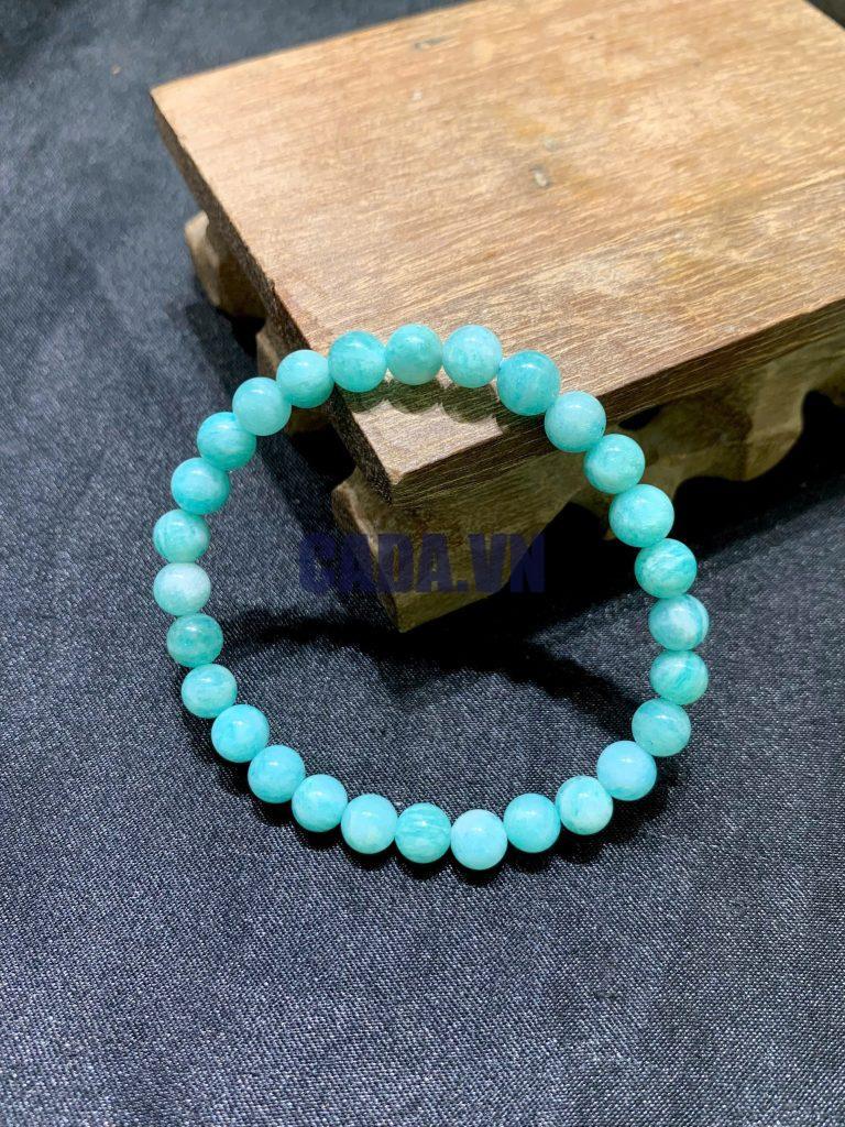 Vòng tay Amazonite - Đá Thiên Hà size 6-10mm | CADA DECOR