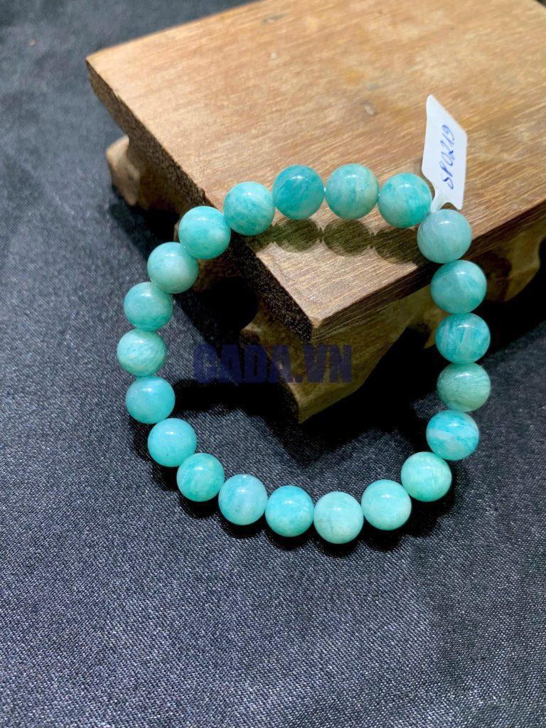 Vòng tay Amazonite - Đá Thiên Hà size 6-10mm | CADA DECOR