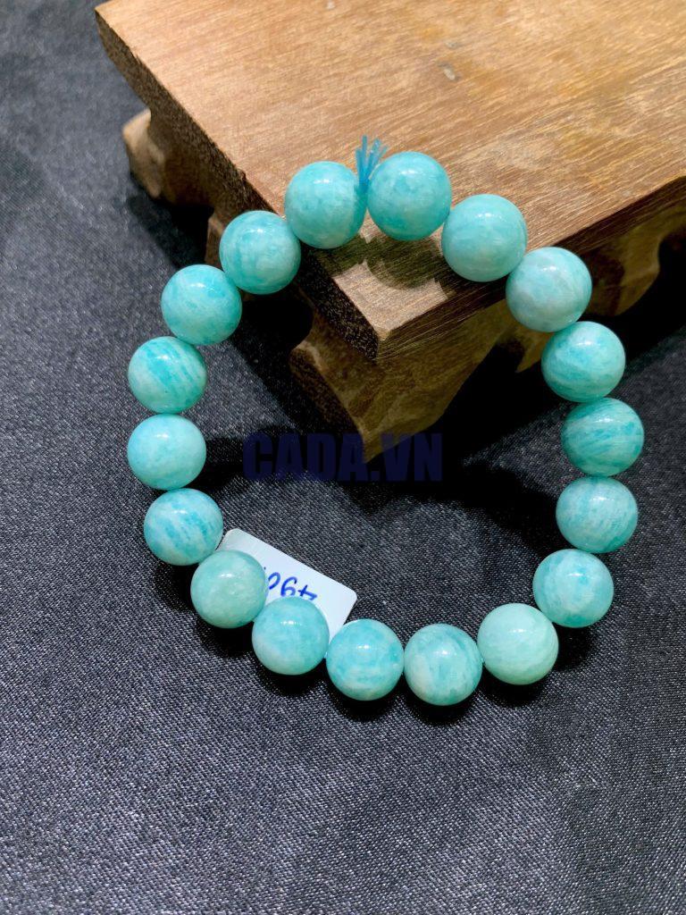 Vòng tay Amazonite - Đá Thiên Hà size 6-10mm | CADA DECOR