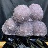 Bệ Hoa Thạch Anh Tím - Amethyst biến thể cộng sinh tóc KT: 28x26cm, KL: 5.384kg
