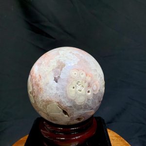 Cầu Thạch Anh Tím Hồng - Pink Amethyst And Flower Agate ĐK: 9.6cm, KL: 1.16kg