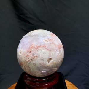 Cầu Thạch Anh Tím Hồng - Pink Amethyst And Flower Agate ĐK: 9.6cm, KL: 1.16kg
