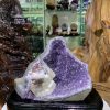 Thạch Anh Tím Cộng sinh Calcite - Amethyst KT: 18x18cm - KL: 1.516kg