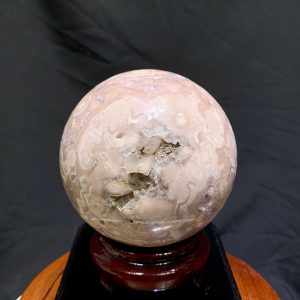 Cầu Thạch Anh Tím Hồng - Pink Amethyst And Flower Agate ĐK: 10.2cm, KL: 1.45kg