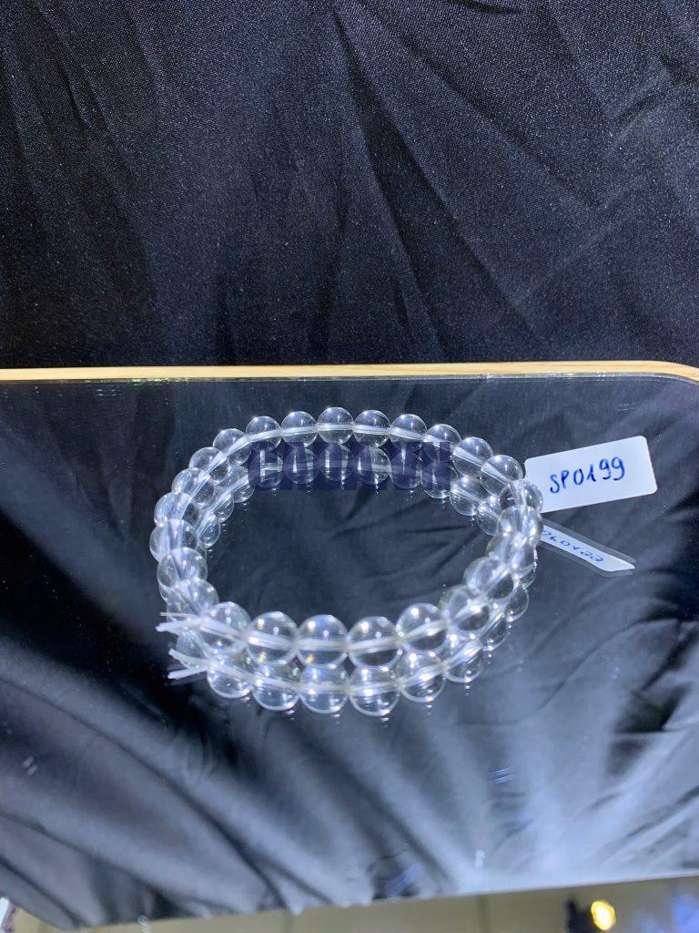 Vòng tay Thạch Anh Trắng - Clear Quarz size 7-12mm | CADA DECOR