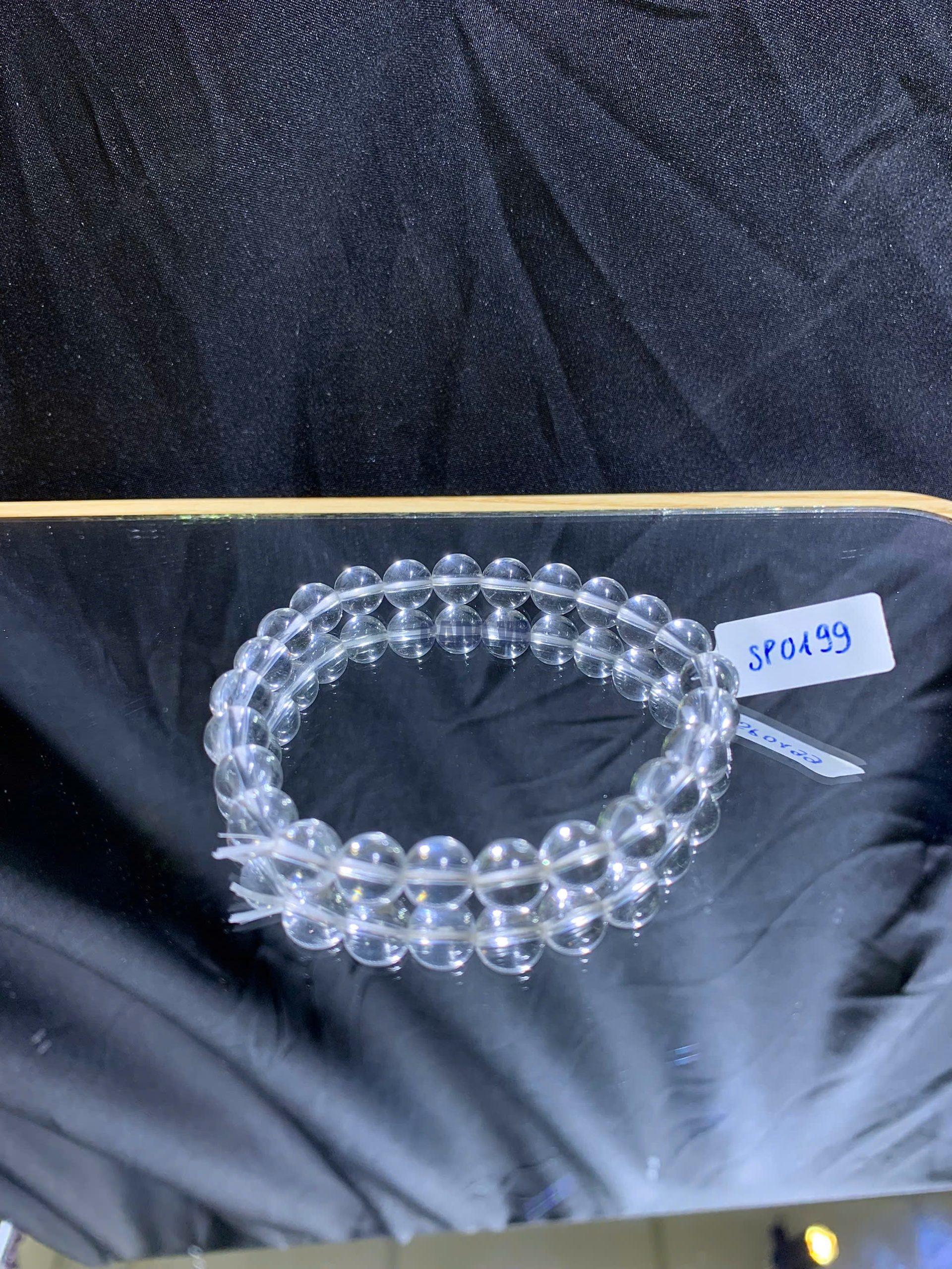 Vòng tay Thạch Anh Trắng - Clear Quarz size 7-12mm | CADA DECOR