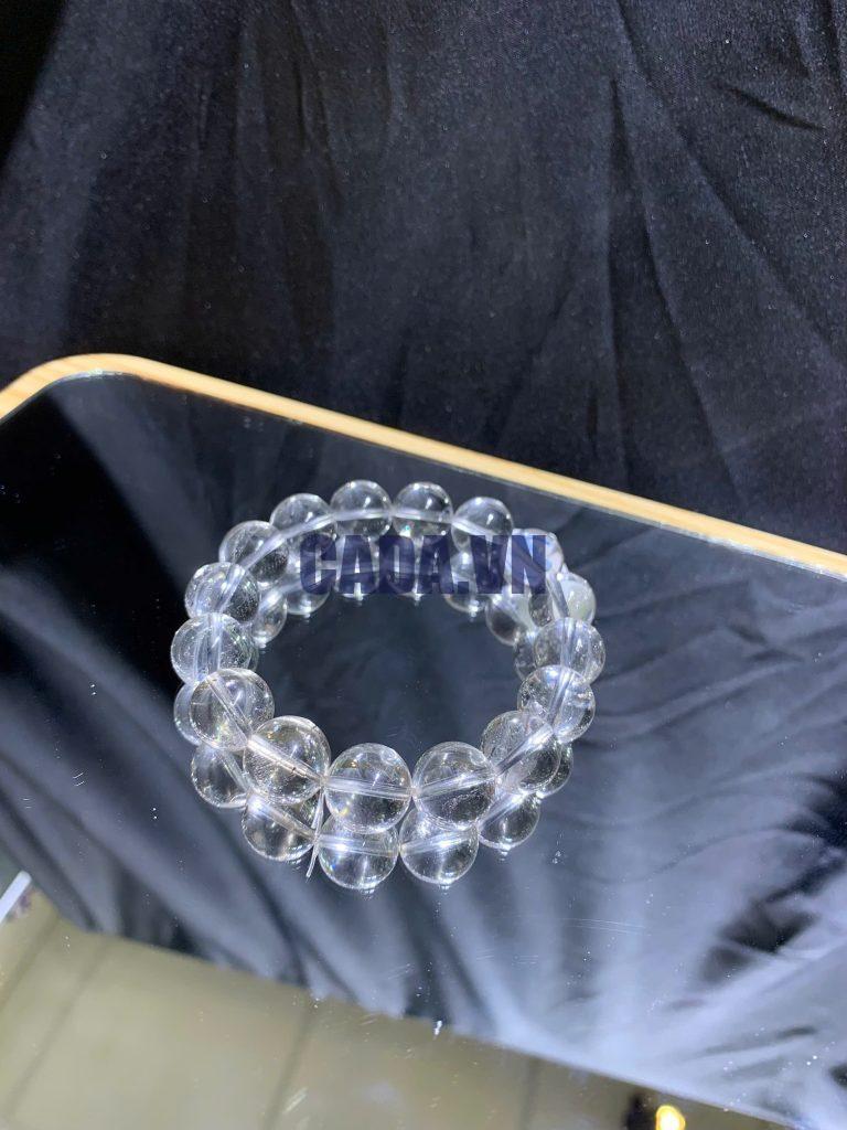 Vòng tay Thạch Anh Trắng - Clear Quarz size 7-12mm | CADA DECOR