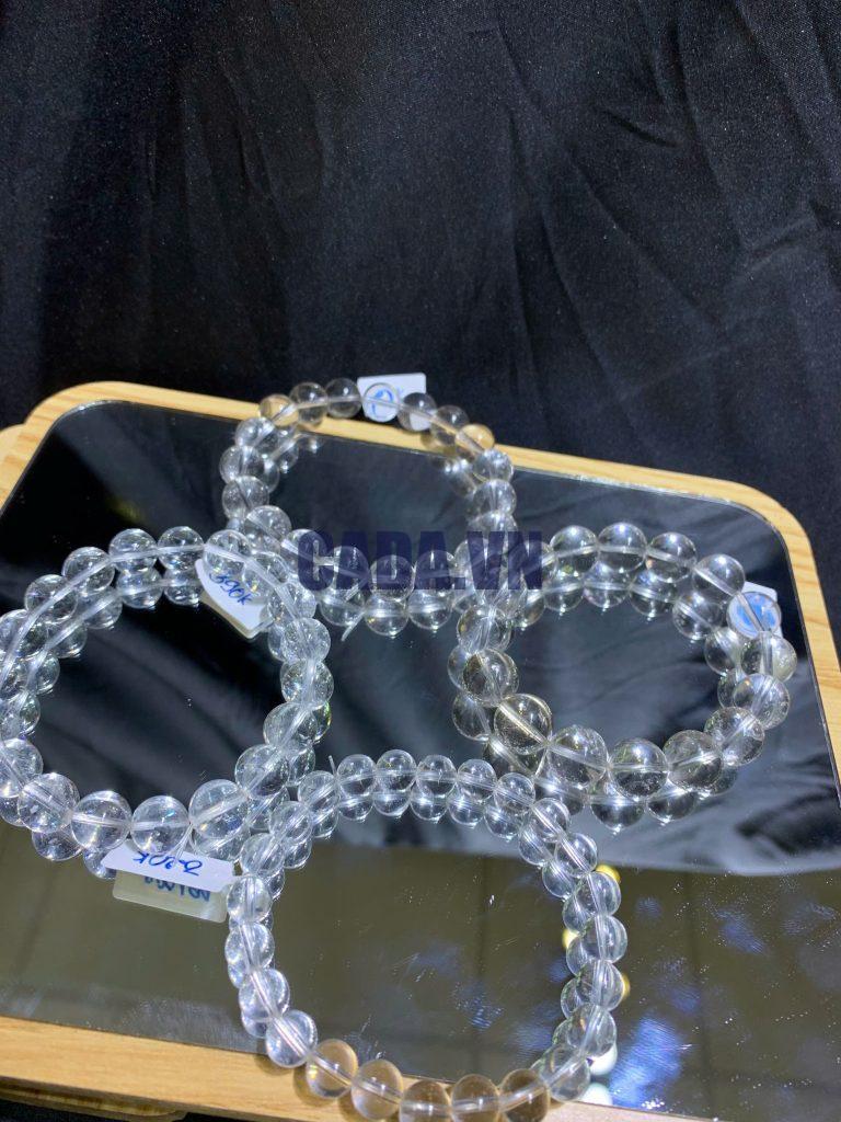Vòng tay Thạch Anh Trắng - Clear Quarz size 7-12mm | CADA DECOR