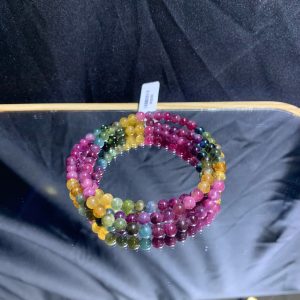 Vòng chuỗi Tourmaline đa sắc 3 quấn 5-6mm chất đẹp VIP | CADA DECOR