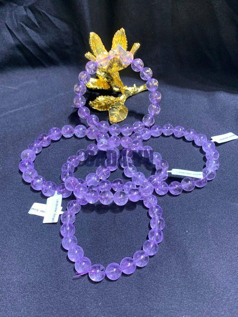 Vòng tay Lavender Amethyst - Thạch Anh Tím chất trong size 10mm | CADA DECOR