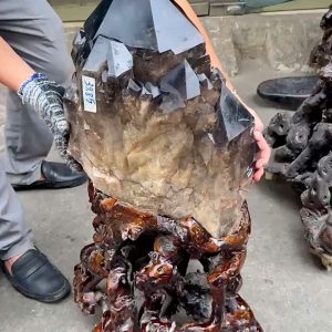 THẠCH ANH KHÓI BIẾN THỂ THÁP - SMOKY QUARTZ KT: 86x33CM, KL: 39,85KG