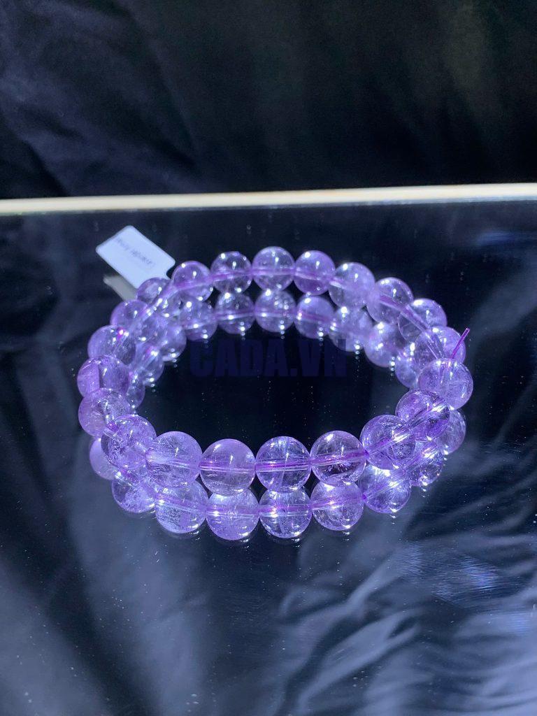 Vòng tay Lavender Amethyst - Thạch Anh Tím chất trong size 10mm | CADA DECOR