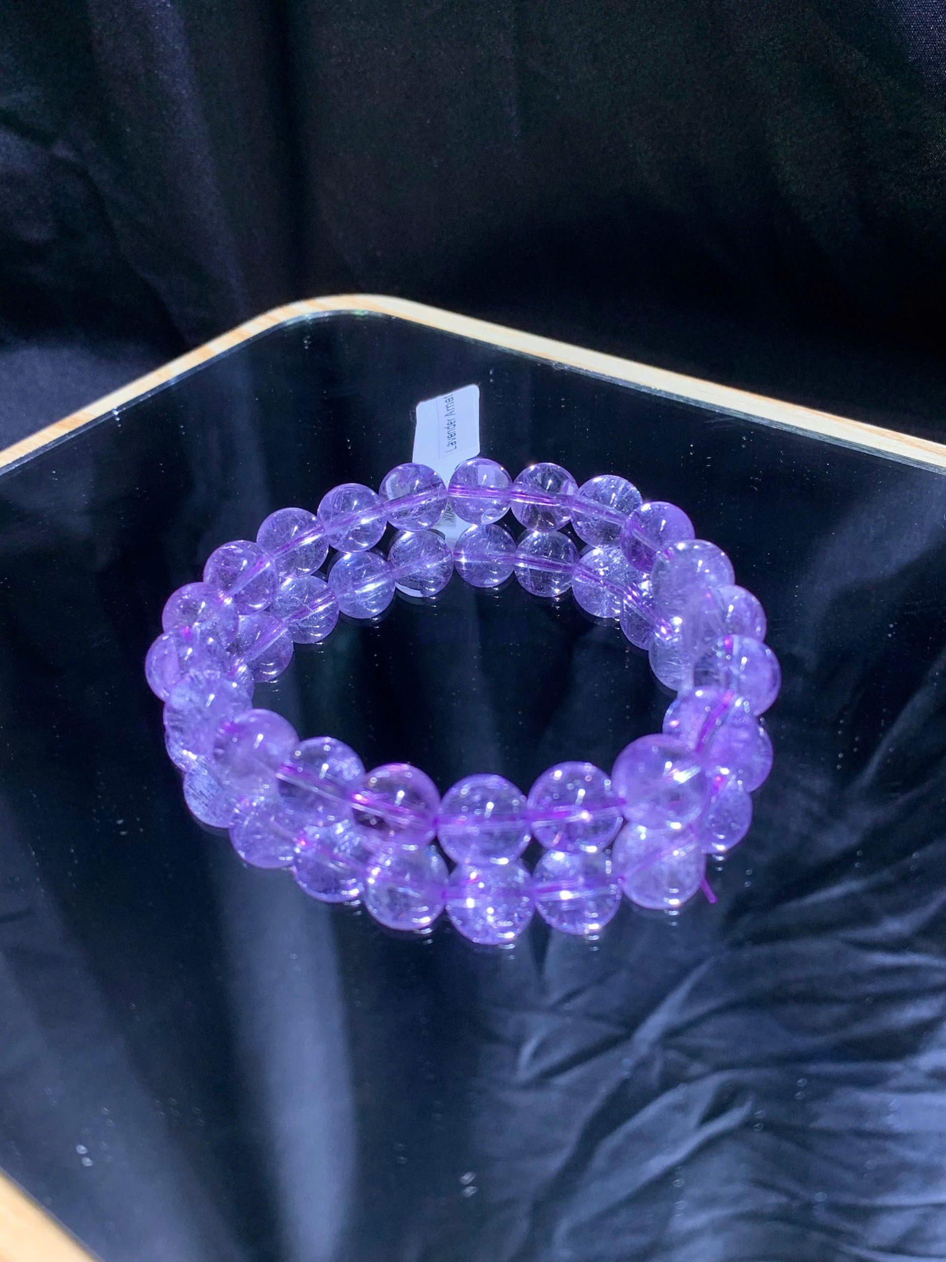 Vòng tay Lavender Amethyst - Thạch Anh Tím chất trong size 10mm | CADA DECOR
