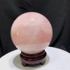 Bi Cầu Thạch Anh Hồng - Rose Quartz ĐK: 11.2cm, KL: 1.905kg